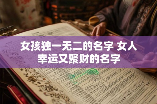 女孩独一无二的名字 女人幸运又聚财的名字