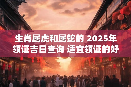生肖属虎和属蛇的 2025年领证吉日查询 适宜领证的好日子