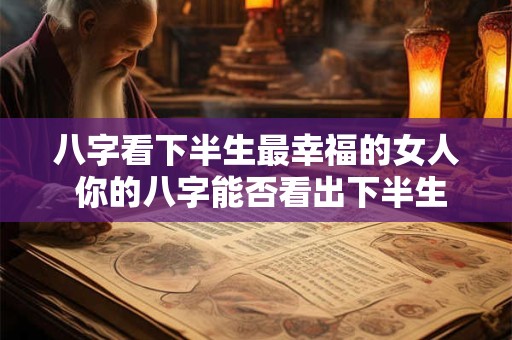 八字看下半生最幸福的女人 你的八字能否看出下半生幸福