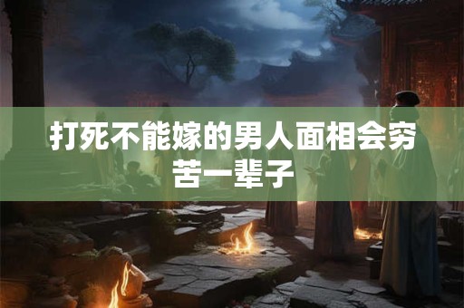 打死不能嫁的男人面相会穷苦一辈子