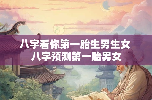 八字看你第一胎生男生女 八字预测第一胎男女