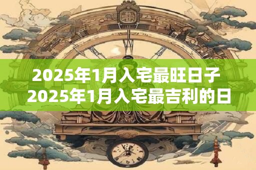 2025年1月入宅最旺日子 2025年1月入宅最吉利的日子