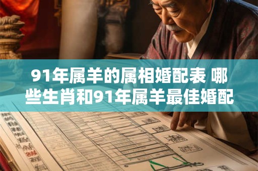 91年属羊的属相婚配表 哪些生肖和91年属羊最佳婚配