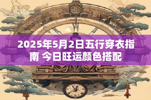 2025年5月2日五行穿衣指南 今日旺运颜色搭配