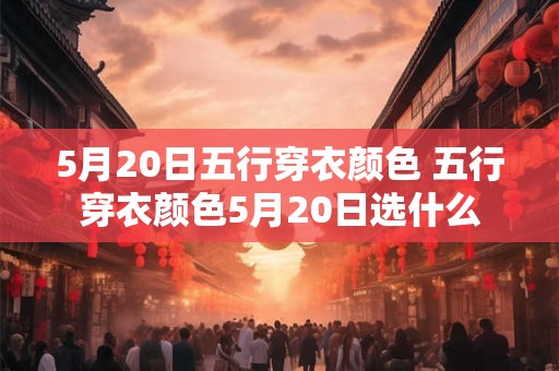 5月20日五行穿衣颜色 五行穿衣颜色5月20日选什么