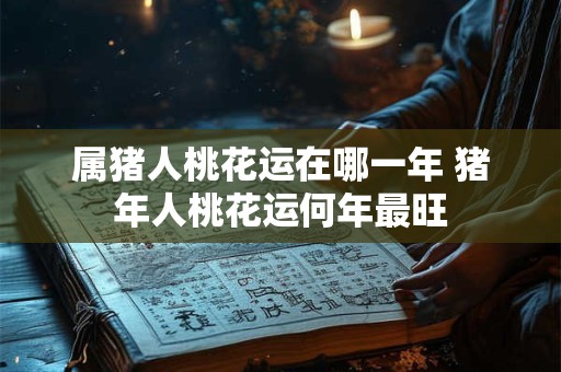 属猪人桃花运在哪一年 猪年人桃花运何年最旺