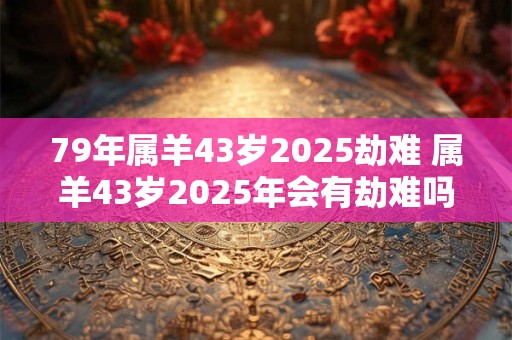 79年属羊43岁2025劫难 属羊43岁2025年会有劫难吗