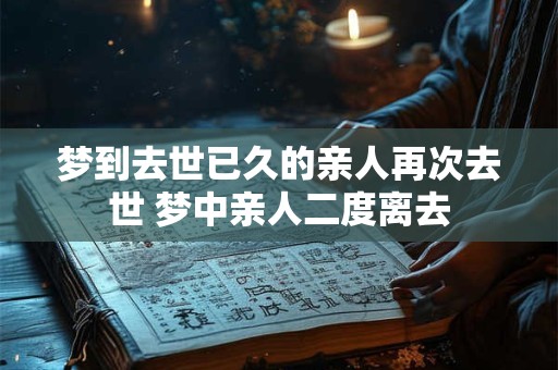 梦到去世已久的亲人再次去世 梦中亲人二度离去