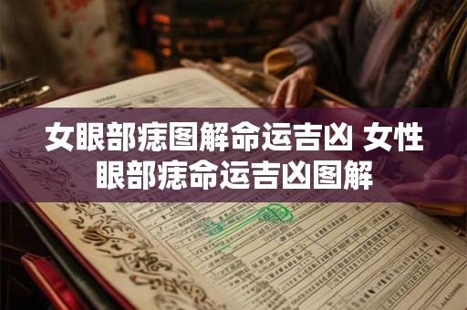 女眼部痣图解命运吉凶 女性眼部痣命运吉凶图解