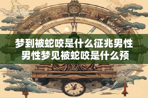梦到被蛇咬是什么征兆男性 男性梦见被蛇咬是什么预兆