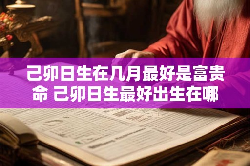 己卯日生在几月最好是富贵命 己卯日生最好出生在哪个月