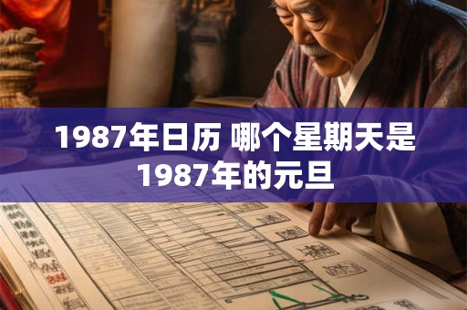 1987年日历 哪个星期天是1987年的元旦