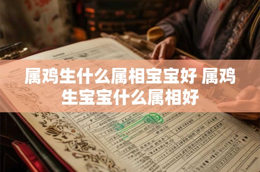 属鸡生什么属相宝宝好 属鸡生宝宝什么属相好