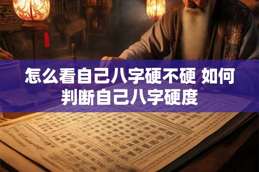 怎么看自己八字硬不硬 如何判断自己八字硬度