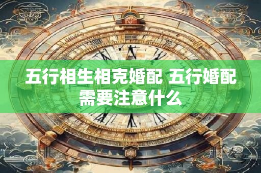 五行相生相克婚配 五行婚配需要注意什么