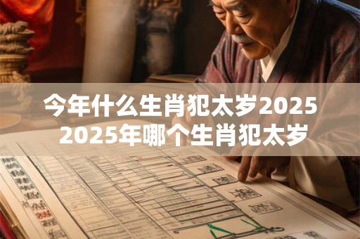 今年什么生肖犯太岁2025 2025年哪个生肖犯太岁