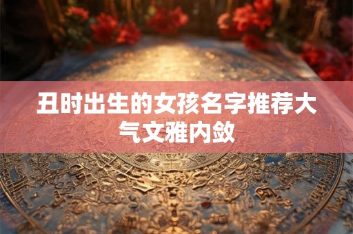 丑时出生的女孩名字推荐大气文雅内敛