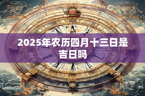 2025年农历四月十三日是吉日吗