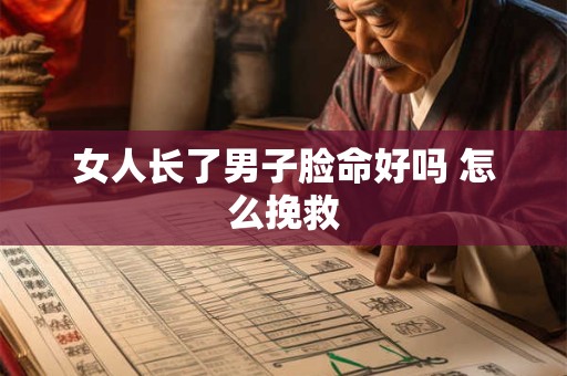 女人长了男子脸命好吗 怎么挽救