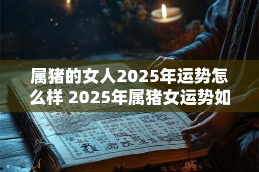 属猪的女人2025年运势怎么样 2025年属猪女运势如何