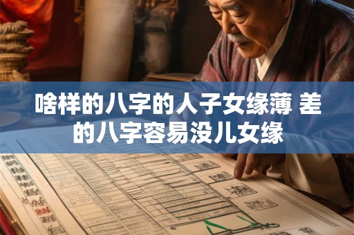 啥样的八字的人子女缘薄 差的八字容易没儿女缘