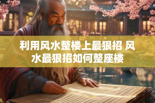 利用风水整楼上最狠招 风水最狠招如何整座楼