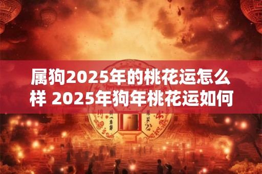 属狗2025年的桃花运怎么样 2025年狗年桃花运如何