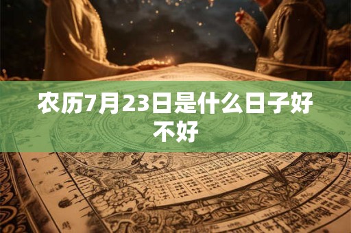 农历7月23日是什么日子好不好