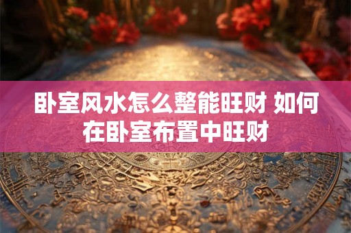 卧室风水怎么整能旺财 如何在卧室布置中旺财