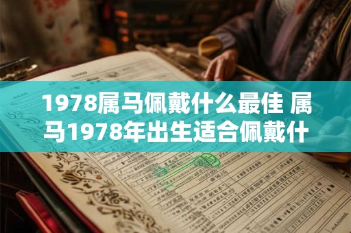 1978属马佩戴什么最佳 属马1978年出生适合佩戴什么