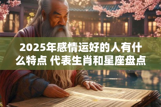 2025年感情运好的人有什么特点 代表生肖和星座盘点