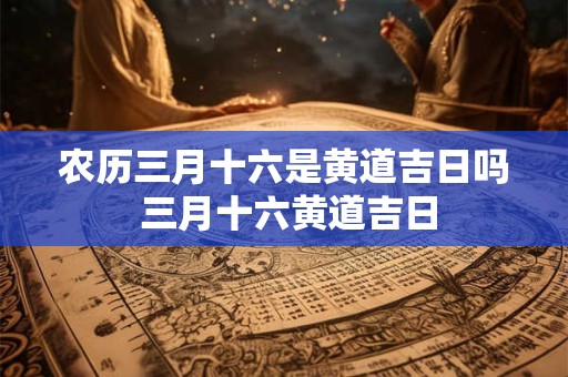 农历三月十六是黄道吉日吗 三月十六黄道吉日