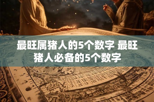 最旺属猪人的5个数字 最旺猪人必备的5个数字