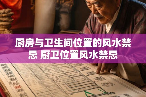 厨房与卫生间位置的风水禁忌 厨卫位置风水禁忌