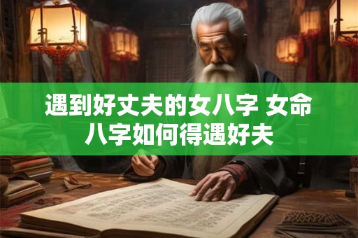 遇到好丈夫的女八字 女命八字如何得遇好夫