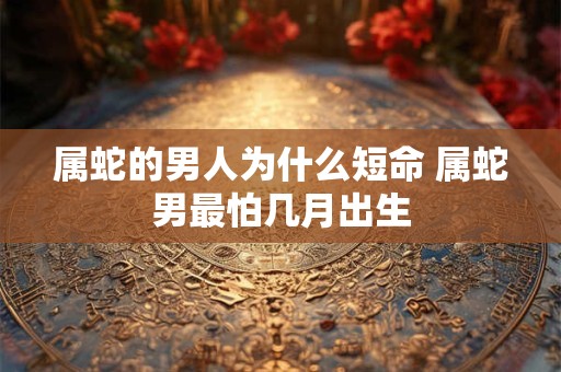 属蛇的男人为什么短命 属蛇男最怕几月出生