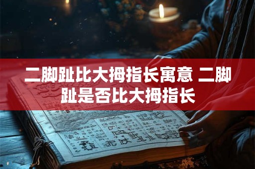 二脚趾比大拇指长寓意 二脚趾是否比大拇指长