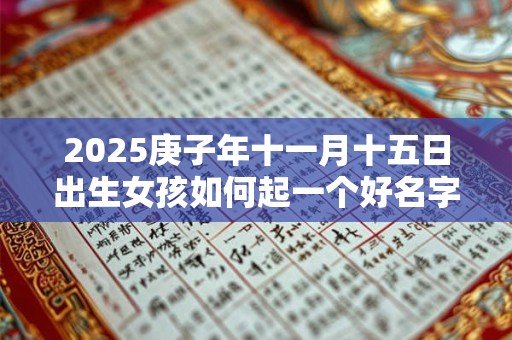 2025庚子年十一月十五日出生女孩如何起一个好名字