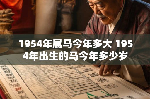 1954年属马今年多大 1954年出生的马今年多少岁