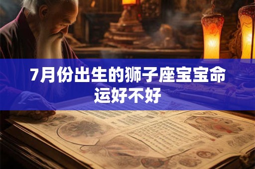 7月份出生的狮子座宝宝命运好不好 7月份出生的狮子座宝宝命运好不好