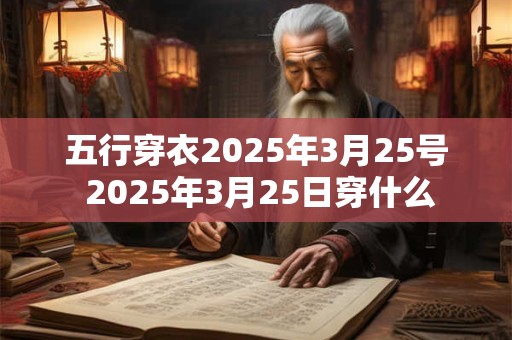 五行穿衣2025年3月25号 2025年3月25日穿什么