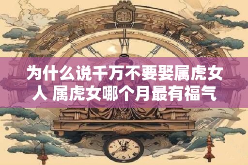 为什么说千万不要娶属虎女人 属虎女哪个月最有福气