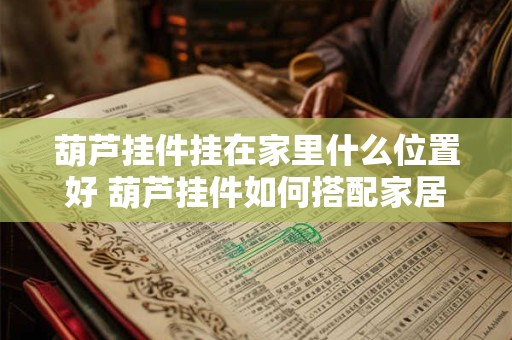 葫芦挂件挂在家里什么位置好 葫芦挂件如何搭配家居装饰