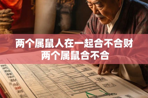 两个属鼠人在一起合不合财 两个属鼠合不合