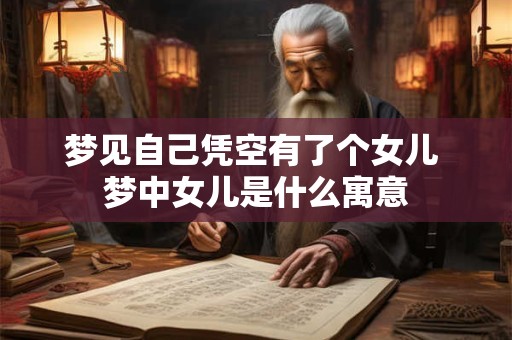 梦见自己凭空有了个女儿 梦中女儿是什么寓意