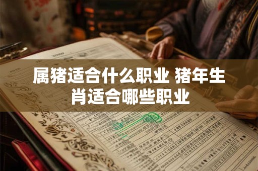 属猪适合什么职业 猪年生肖适合哪些职业