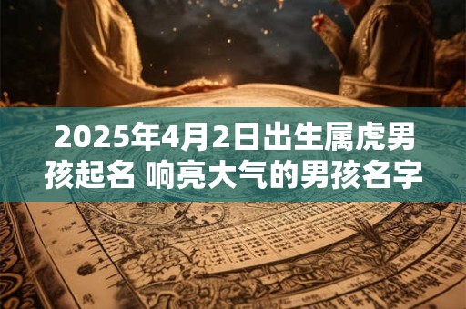 2025年4月2日出生属虎男孩起名 响亮大气的男孩名字