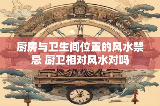 厨房与卫生间位置的风水禁忌 厨卫相对风水对吗