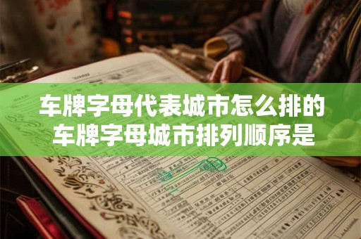 车牌字母代表城市怎么排的 车牌字母城市排列顺序是怎样的