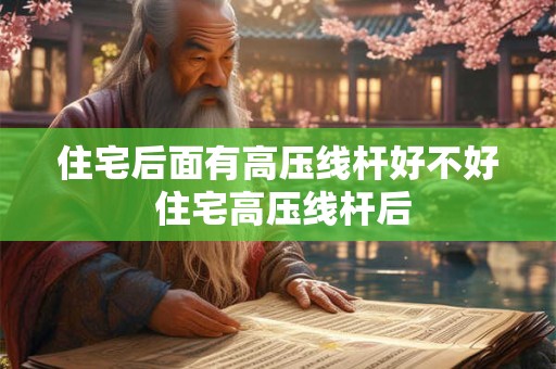 住宅后面有高压线杆好不好 住宅高压线杆后